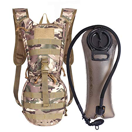 Unigear Tactical Hydration Pack Backpack 900D with 2.5L Bladder for Hiking, Biking, Running, Walking and Climbing