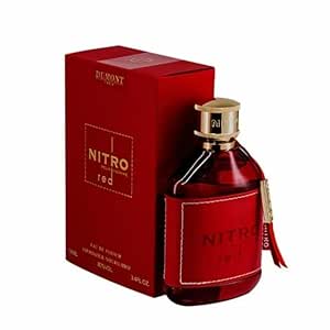 Nitro Red EDP 100Ml 3.4Oz - Original Fragrance Made In France - Luxury Perfume for Men - Fruit, Woody, Floral and Long Lasting