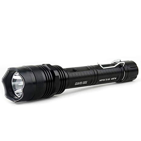 Guard Dog Security Special Operation Dual Spark Stun Gun Flashlight, MAX Volts, Ultra Bright LED Bulb, Rechargeable