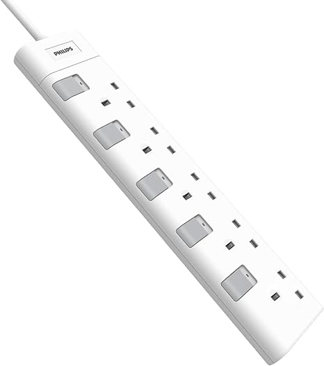 Philips Chp3150Wa/05 Extension Lead Gang, White, 2 m