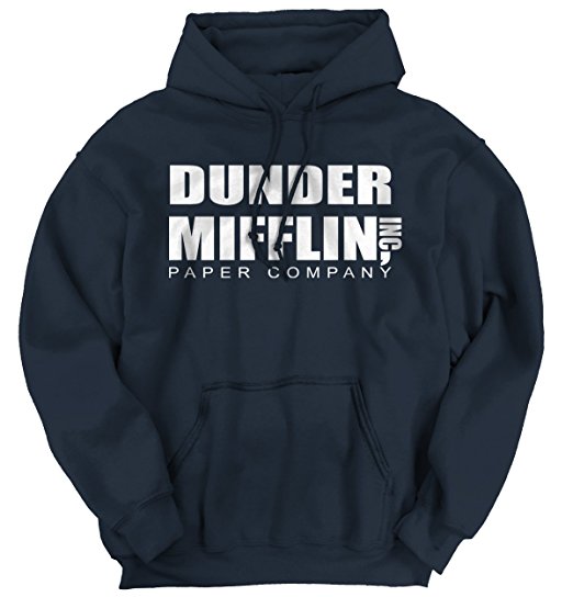 Brisco Brands Dunder Mifflin Paper Company The Office TV Show Funny Humor Hoodie Sweatshirt