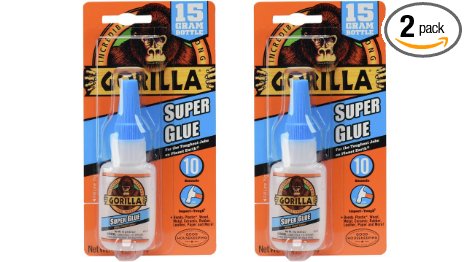 Gorilla 7805001-2 Super Glue (2 Pack), 15 g