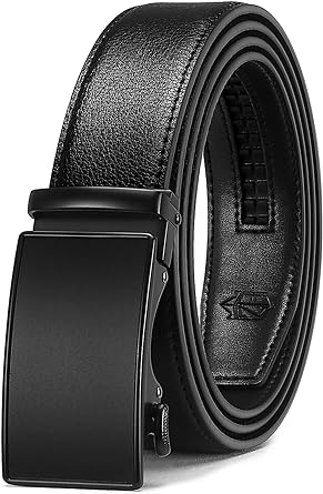 Zitahli Men's Belt,Ratchet Belt Dress with Premium Leather,Slide Belt with Easier Adjustable Automatic Buckle