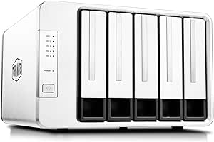 TerraMaster D5-300 USB3.1 (Gen1) Type C 5-Bay External Hard Drive Enclosure Support RAID 5 Hard Disk RAID Storage (Diskless)