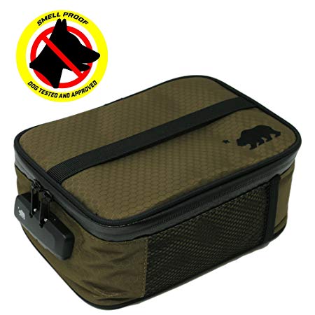 Cali Crusher 100% Smell Proof Soft Case w/Combo Lock (9"x7"x3.5") (Olive Green)