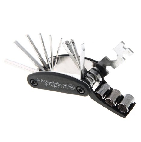Shopsimple 16 in 1 Multi-Function Bicycle Bike Mechanic Repair Tool Kit