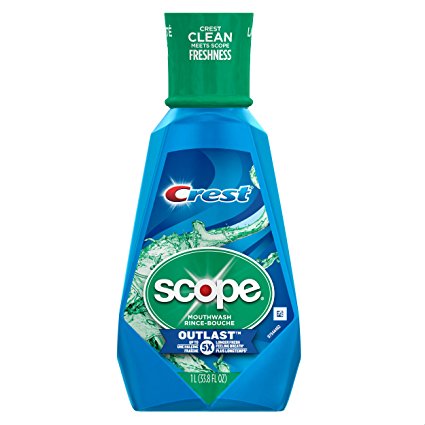 Crest Scope Outlast Mouthwash, 1 L