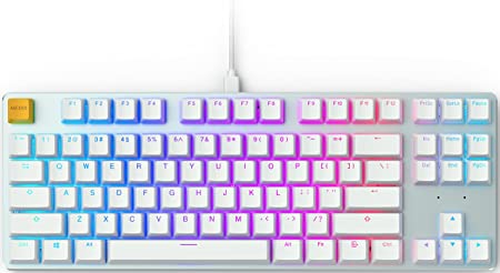 Glorious PC Gaming Race GMMK TKL White Ice Edition - Gateron-Brown, US-Layout