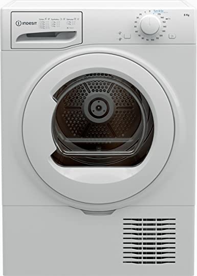 Indesit I2D81WUK 8Kg Condenser Tumble Dryer - White - B Rated