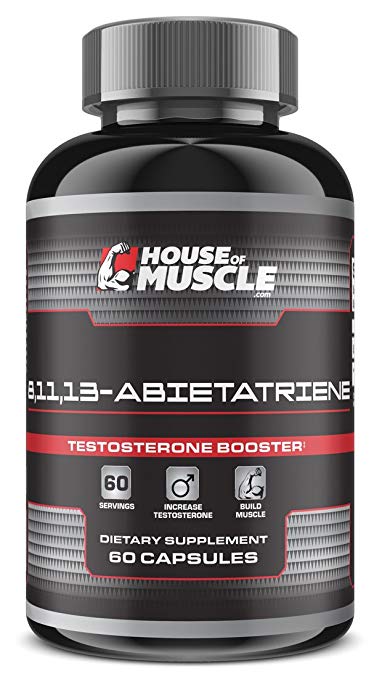 8,11,13-Abietatriene - Testosterone Booster Supplement - 60 Capsules