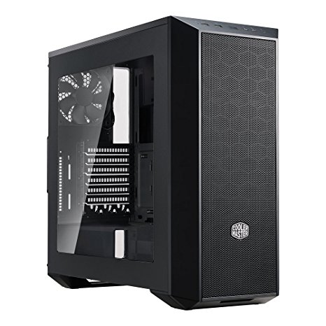 MasterBox 5 Black Mid-tower with Internal Configuration, E-ATX Support, and Nine SSD mount positions