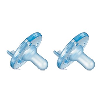 Philips 2 Pack AVENT Soothie Pacifier, Blue, 0-3 Months