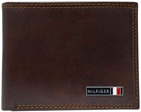 Tommy Hilfiger Men's Leather Slim Front Pocket Wallet