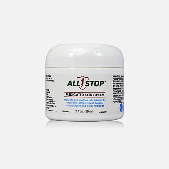 All Stop Antifungal Solution (2 Oz/59 ml)- Cream to Protects Skin Irritation by Ringworm, Athlete's Foot, Jock Itch, Skin Parasites & Other Skin irritants