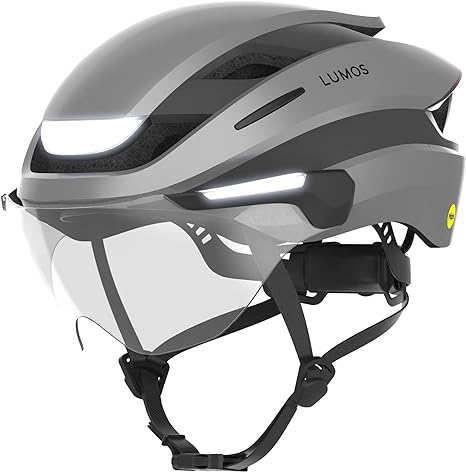 Lumos Ultra E-Bike Smart Helmet | NTA 8667 Certified | Front & Rear LED Lights | Retractable Face Shield | App Controlled | EBike, Scooter, Cycling, Bicycle | Adults, Men Women