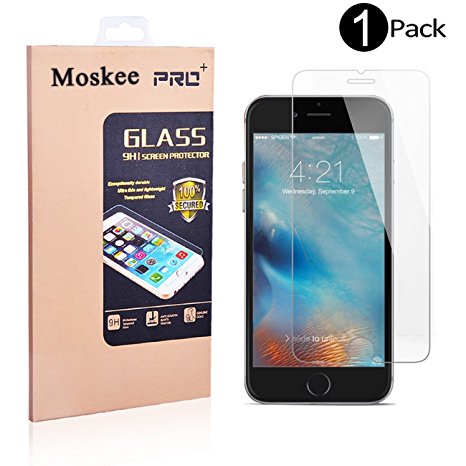 iPhone 7 Plus Screen Protector, Moskee [ Anti-Scratch, Anti-Fingerprint, Bubble Free] [Lifetime Replacement Warranty] (1 PACK)