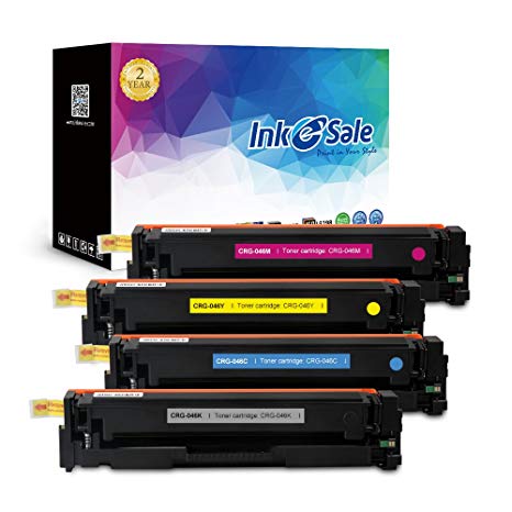 INK E-SALE Replacement for Canon CRG-046 KCMY Toner Cartridge for use with Canon Color Laserjet MF733Cdw,MF731Cdw, MF735Cdw Printer Series 4 Pack