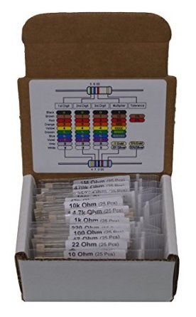 E-Projects EPC-103 16 Value Resistor Kit, 10 Ohm - 1M Ohm (Pack of 400)