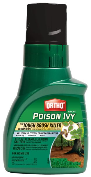 Ortho Max Poison Ivy and Tough Brush Killer Concentrate, 16-Ounce