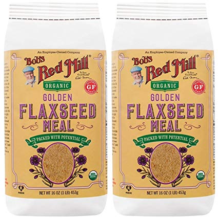 Bob's Red Mill Organic Golden Flaxseed Meal, 16 oz (Pack of 2)