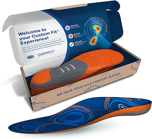 Dr. Scholl's Custom Fit Orthotics Full Length Inserts, CF 780, Customized for Your Foot & Arch, Immediate All-Day Pain Relief, Lower Back, Knee, Plantar Fascia, Heel, Insoles Fit Men & Womens Shoes