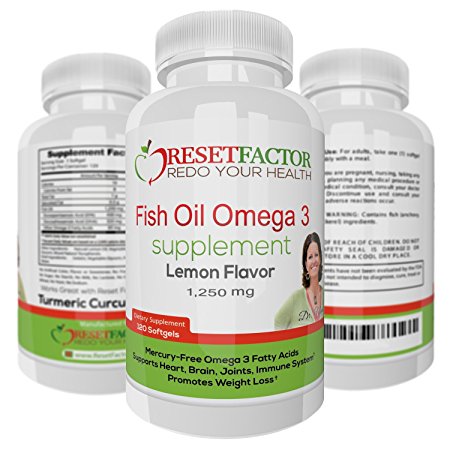 Omega 3 Fish Oil Supplement by Reset Factor
