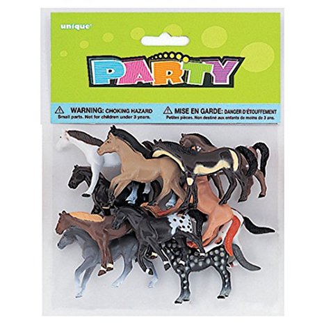 Plastic Horse Party Favors, 10ct