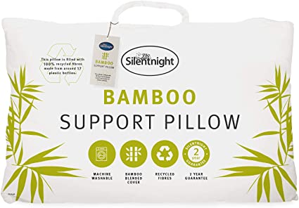 Silentnight Bamboo Pillow, White, 74 x 48cm