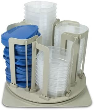 SWIRL AROUND CAROUSEL ORGANIZER - COMPACT STORAGE FOR YOUR FOOD CONTAINERS!