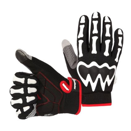 OutdoorMaster Skeleton Cycling Gloves with Touchscreen Compability