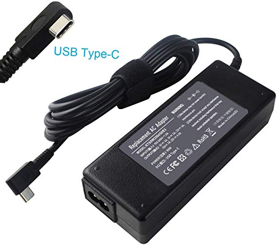 Shareway 20V 4.5A 90W USB Type C Laptop Charger Compatible with HP Spectre x360 13-AE015DX 15-bl000 Dell Latitude 12 7275 TPN-CA06 TPN-DA08 925740-002 HDCY5 0HDCY5-1 Year Warranty!