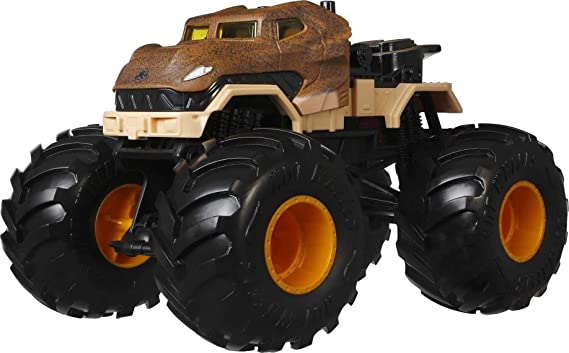 Hot Wheels Monster Trucks 1:24 Scale Vehicles, Collectible Die-Cast Metal Toy Trucks with Giant Wheels & Stylized Chassis, Gift for Kids Ages 3 Years Old & Up