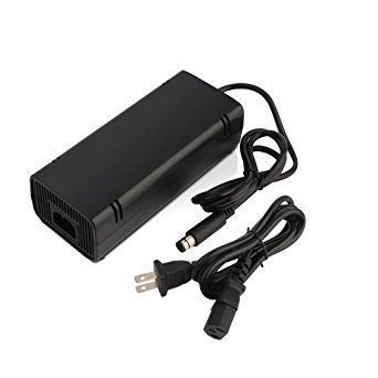 XBOX 360E Power Supply, CBSKY® Power Supply AC Adapter for Xbox 360 Elite Auto Voltage,Black
