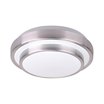 Modern LED Flush Mount 15w 1500lm Aluminum Acrylic Ceiling Light 11" Round