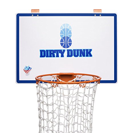The Dirty Dunk - The Original Over-the-Door Basketball Hoop Laundry Hamper