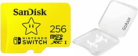 (1 Pack) SanDisk 256GB MicroSD Nintendo Switch Micro SDXC Memory Card for Switch & Switch Lite SDSQXAO-256G Bundle with (1) GoRAM Plastic Case