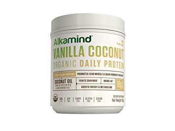 AlkaMind Organic Daily Protein - Vanilla Coconut, 450 grams