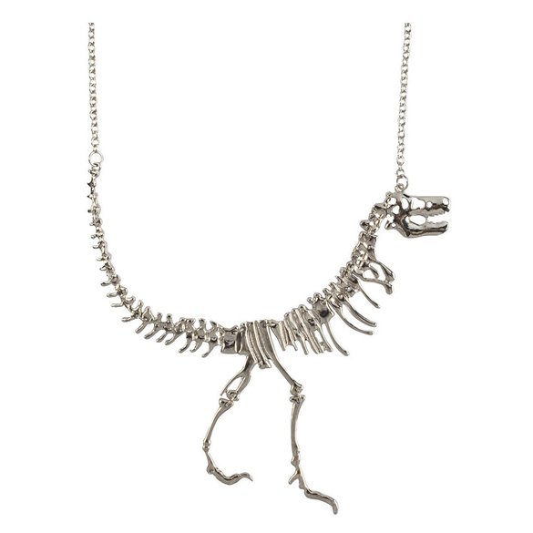 Tricess Womens Vintage Metal Dinosaur Skeleton Tyrannosaurus Pendant Necklace