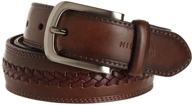 Tommy Hilfiger Men's Double-Stitched Leather Belt