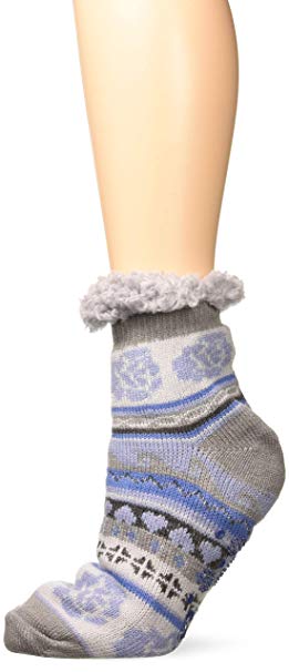 MUK LUKS Women's 1-Pair Fluffy Cabin Socks