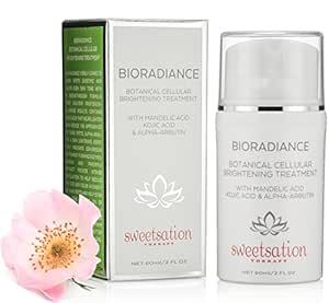 BioRadiance Botanical Cellular Brightening Treatment with Mandelic acid, Kojic acid & Alpha-Arbutin, 60 ml