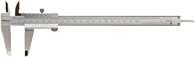 Mitutoyo 530-118 Vernier Calipers, Stainless Steel, for Inside, Outside, Depth and Step Measurements, Metric, 0"/0mm-200mm Range, Plus /-0.03mm Accuracy, 0.02mm Resolution, 50mm Jaw Depth