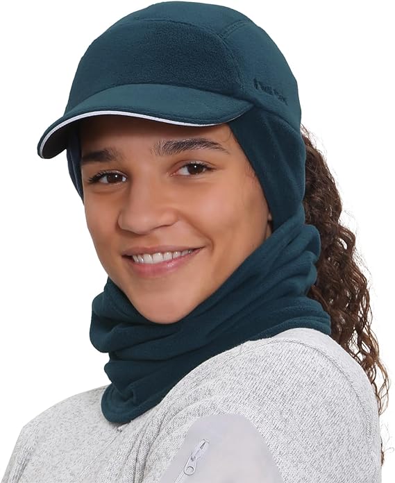 TrailHeads Women's Trailblazer Adventure Ponytail Cap and Microfleece Neck Warmer Gift Set