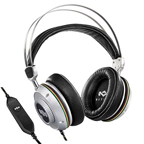 The House of Marley EM-DH001-IO Trench Town Rock Over Ear Headphones Freedom Collection with One Button Microphone - Iron