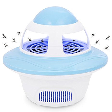 Sunnest Bug Zapper Electronic Indoor Insect Killer, Mosquito Killer, Mosquito Trap, USB Powered LED Mosquitoes Catcher Killer Trap with Fan, Eco-friendly Night Lamp for Home Bedroom Kitchen