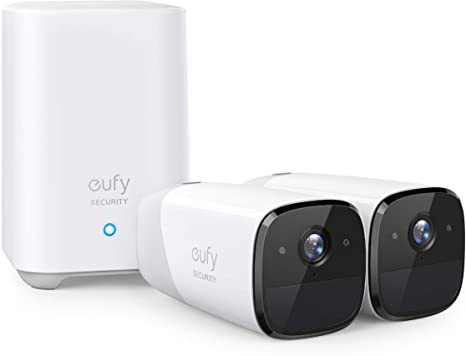 eufy Security eufyCam 2 Wireless Home Security Camera System, 365-Day Battery Life, HD 1080p, IP67 Weatherproof, Night Vision, Compatible with Amazon Alexa, 2-Cam Kit, No Monthly Fee