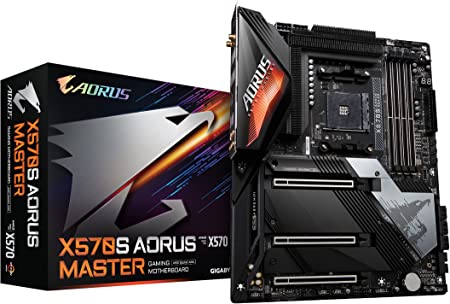 GIGABYTE X570S AORUS Master (AMD/ X570S/ Ryzen 5000/ ATX/PCIe 4.0/ SATA 20Gb/s/USB 3.2/ Motherboard)