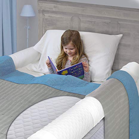 Extra Long [2-Pack ] Bed Rails for Toddler | Soft Foam Bed Bumper for Kids | Baby Bed Guard | Child Bed Safety Side Rails with Washable Cover (Extra Long - for Twin, Full, Queen, King Size Beds)