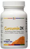 Curcumin2K with BioPerine Black Pepper 1330 mg Turmeric 60 Veggie Caps 6 Pack