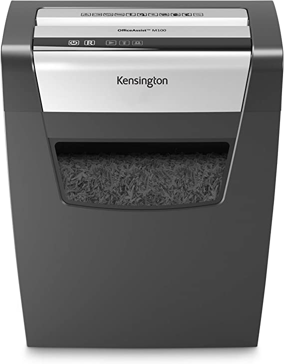 Kensington Shredder - OfficeAssist 10-Sheet Anti-Jam P4 Crosscut Shredder (K52075AM)